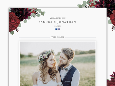 Floral Burgundy White