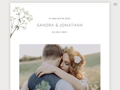 Single Bridal Wreath